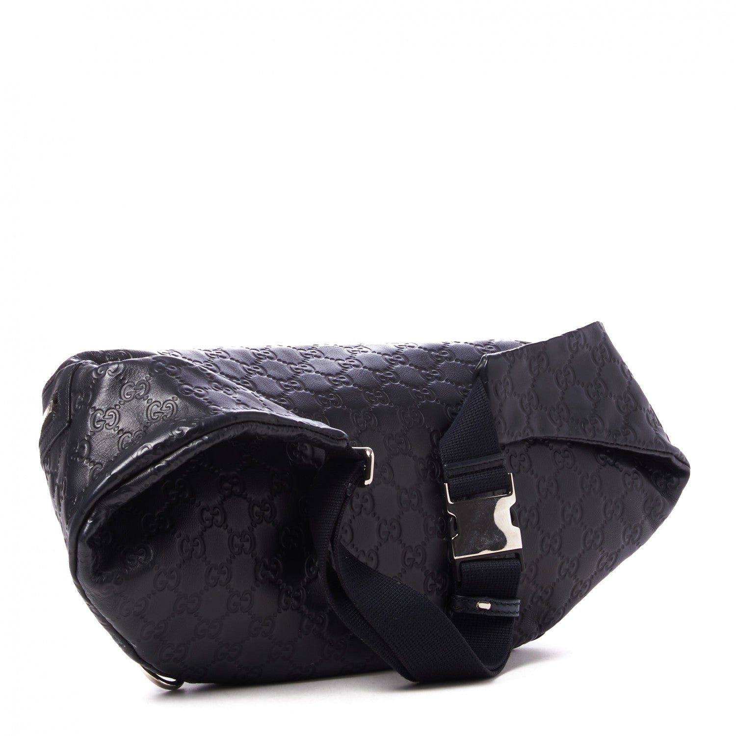 Gucci Guccissima Web Belt Bag Black 2 of 7