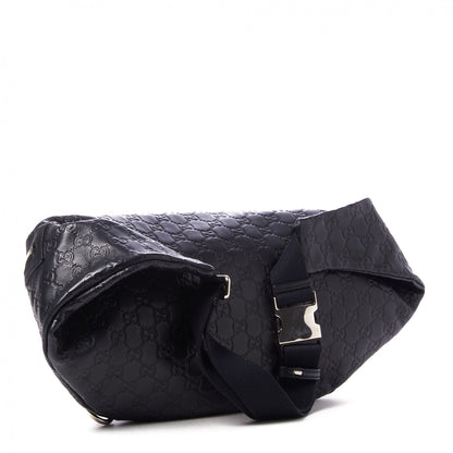 Gucci Guccissima Web Belt Bag Black 2 of 7