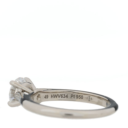 Cartier Platinum Diamond .80ct Solitaire 1895 Engagement Ring 49 4.75 5 of 7