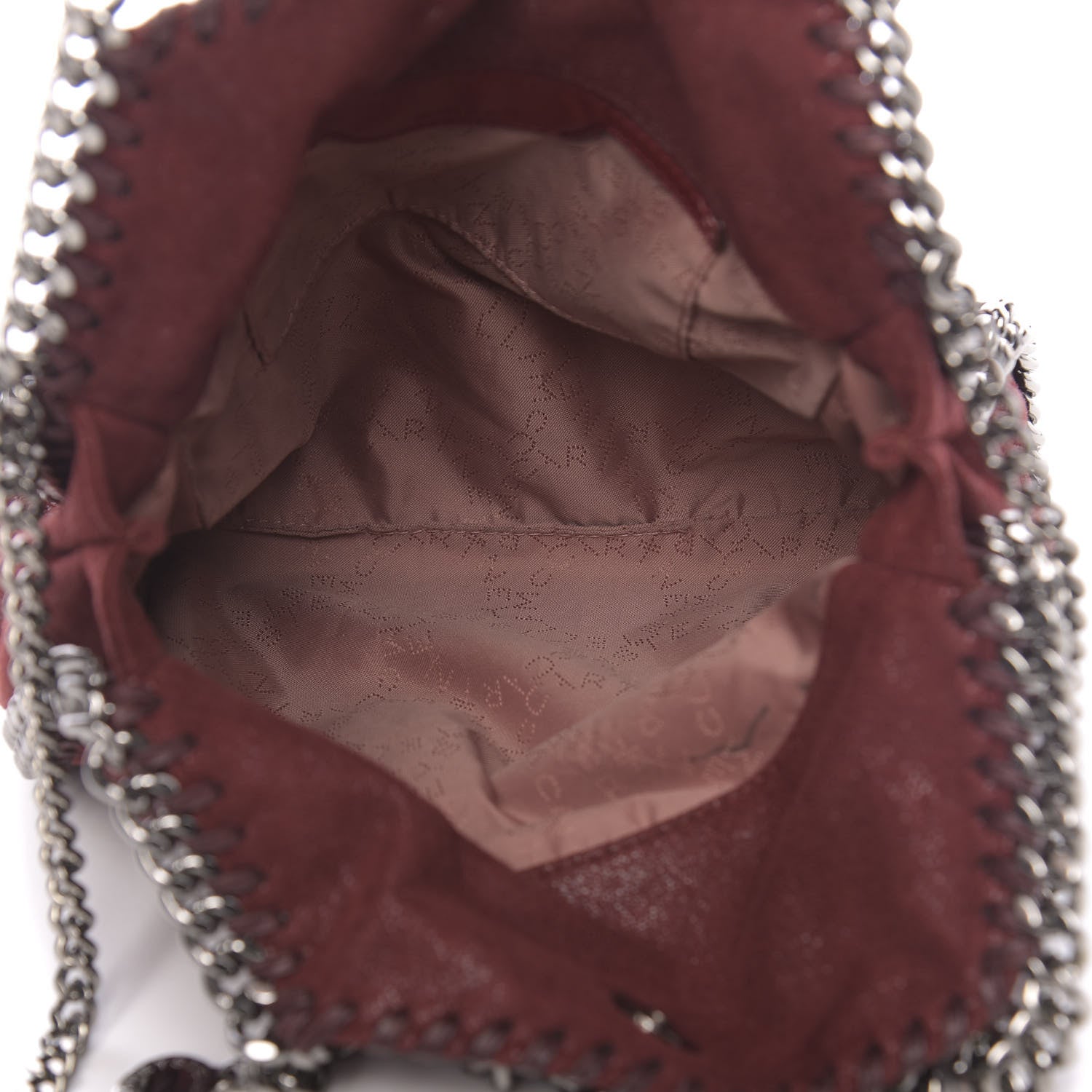 Stella McCartney Shaggy Deer Mini Falabella Fold Over Tote Ruby 6 of 13
