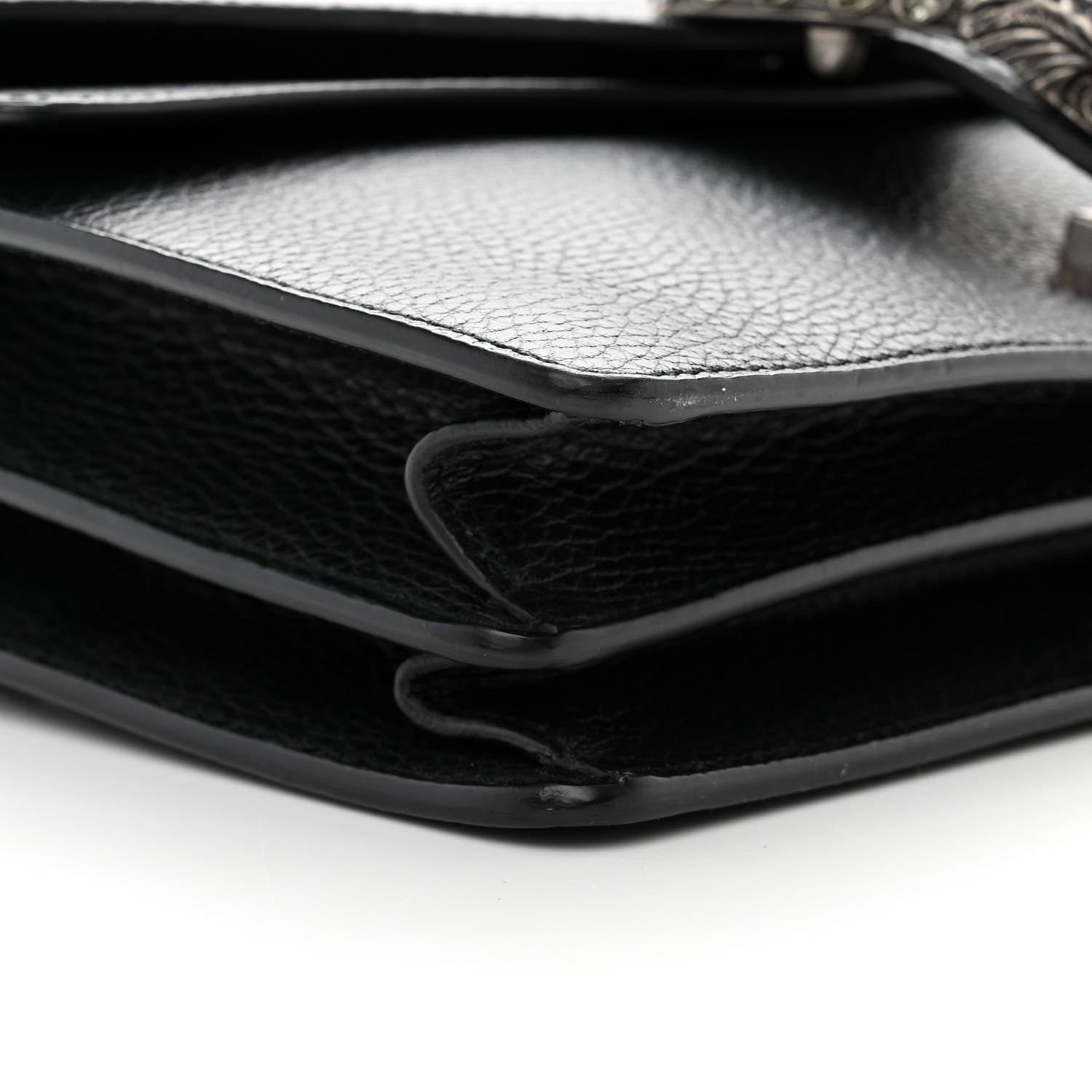 Gucci Pebbled Calfskin Small Dionysus Shoulder Bag Black 9 of 16