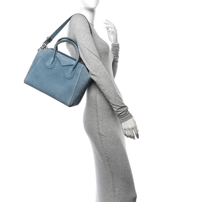 Givenchy Nubuck Small Antigona Blue 2 of 12