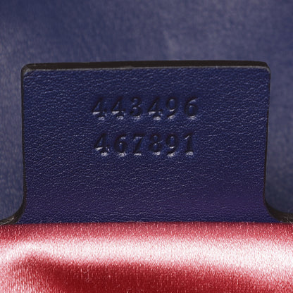 Gucci Velvet Matelasse Medium GG Marmont Shoulder Bag Cobalt Blue 7 of 11