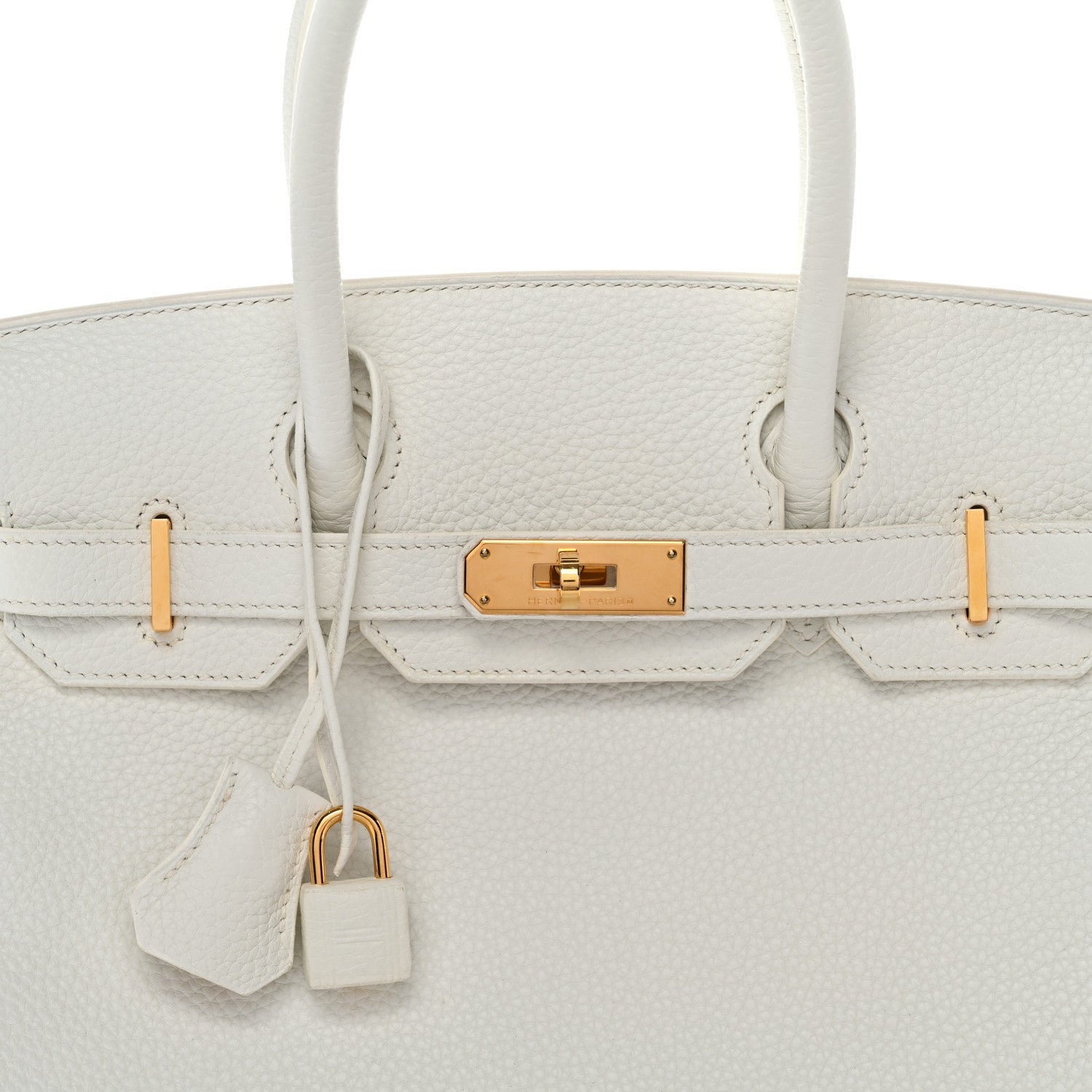Hermes Togo Birkin 30 White 8 of 12