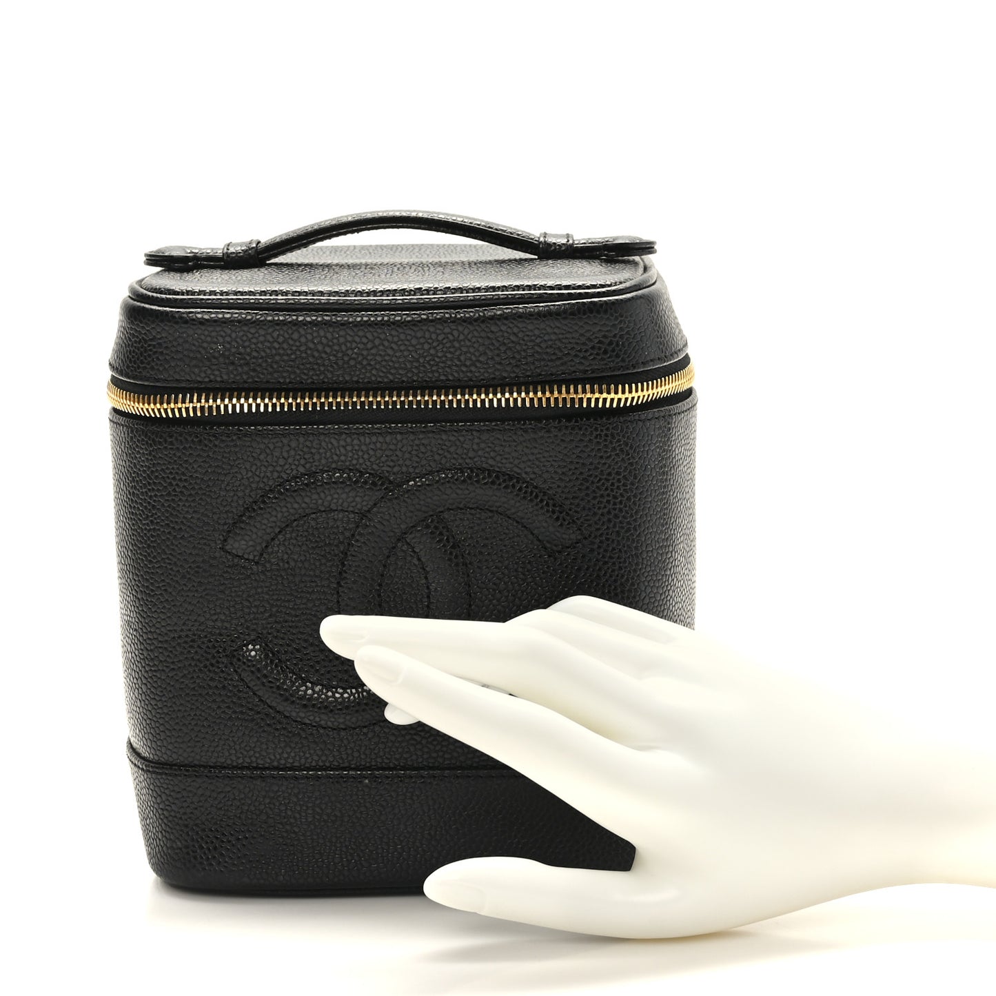 Caviar Cosmetic Vanity Bag Black