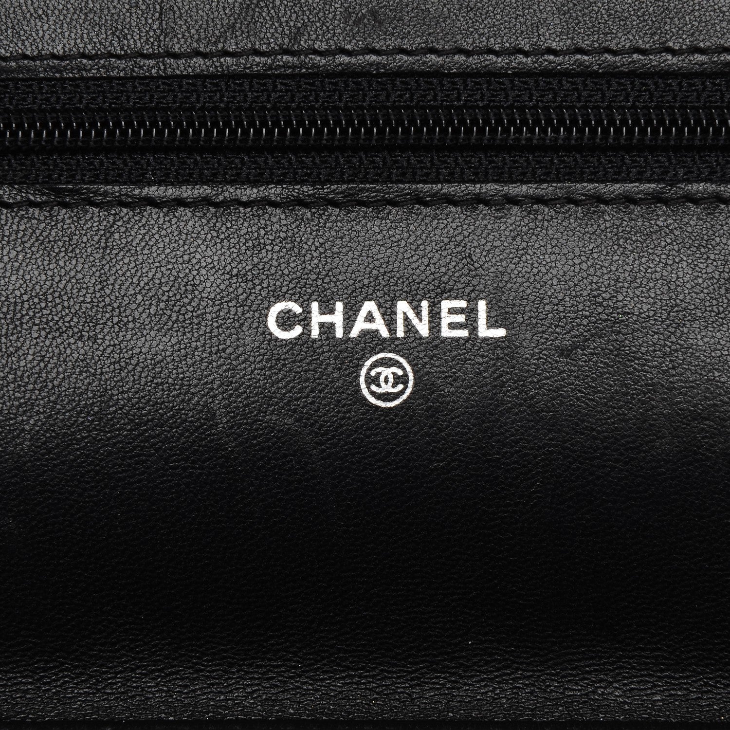 Chanel Lambskin Quilted Wallet On Chain WOC Black 7 of 8
