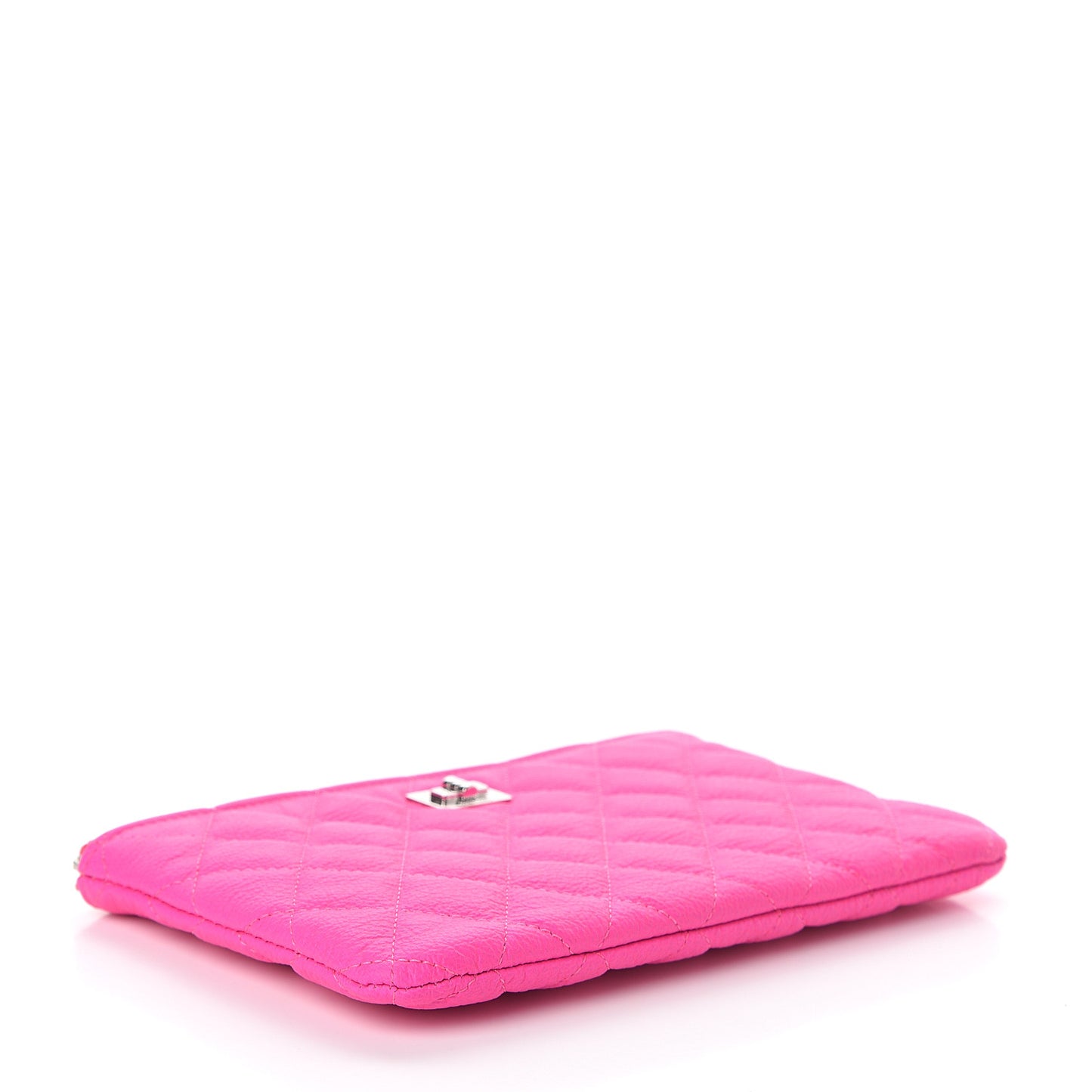 Goatskin Quilted Medium Reissue Cosmetic Case Pink