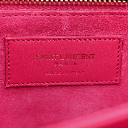 Saint Laurent Smooth Calfskin Medium Classic Monogram Universite Bag Fuchsia 6 of 17