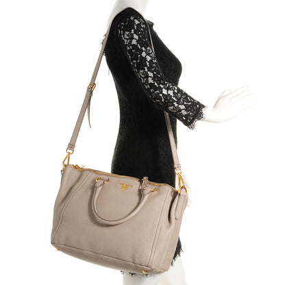 Prada Vitello Daino Tote Pomice 2 of 14