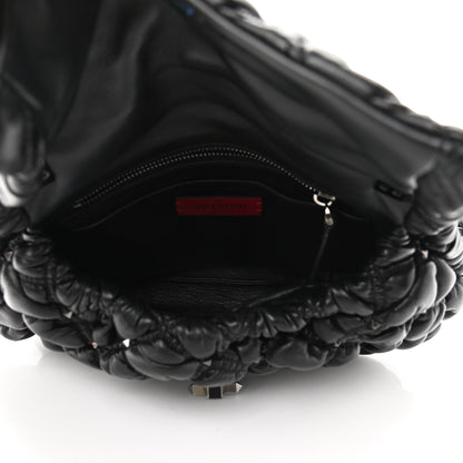 Valentino Garavani Nappa Medium Spikeme Shoulder Bag Black 4 of 9