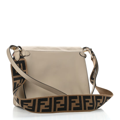 Fendi Vitello Grace Suede Large Flip Tote Nuvola Marrone Rosa Bourbon 2 of 4