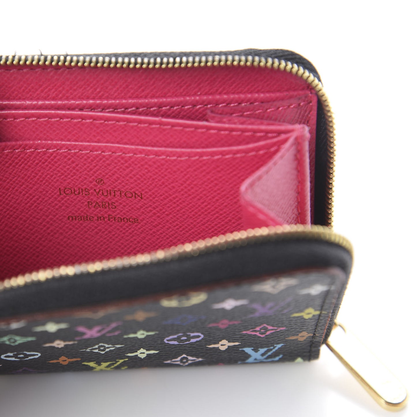 Monogram Multicolor Zippy Coin Purse Black Grenade