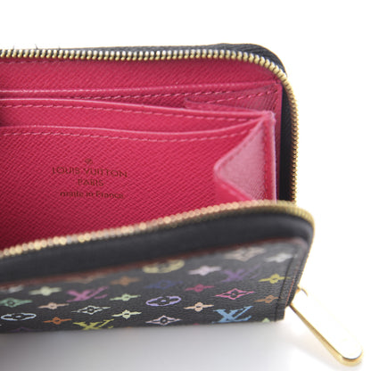 Louis Vuitton Monogram Multicolor Zippy Coin Purse Black Grenade 5 of 5