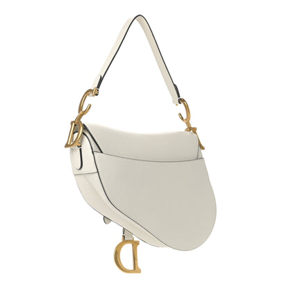 Christian Dior Grained Calfskin Saddle Bag Latte 3 of 9