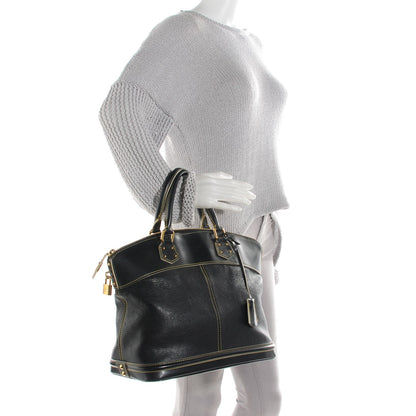 Louis Vuitton Suhali Lockit MM Black 2 of 7
