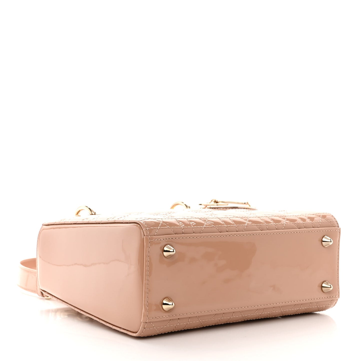 Patent Cannage Small Lady Dior Light Pink