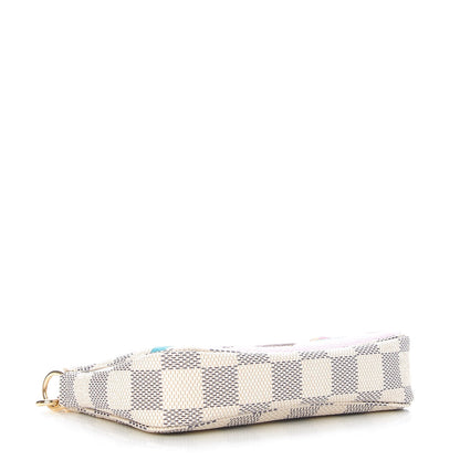 Louis Vuitton Damier Azur 2016 Christmas Animation Mini Pochette Accessories 4 of 8