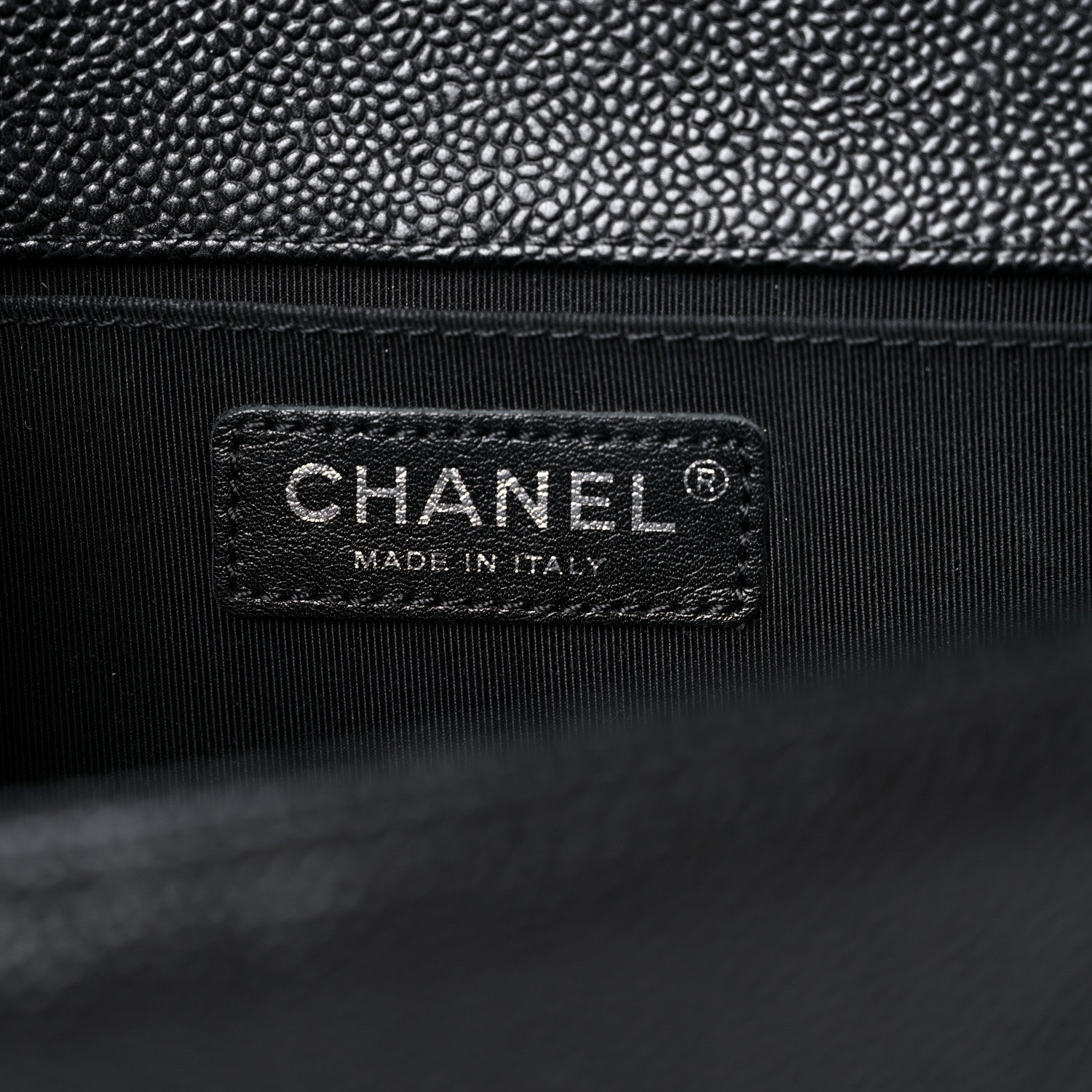 Chanel Caviar Quilted Medium Boy Flap Black 6 of 12