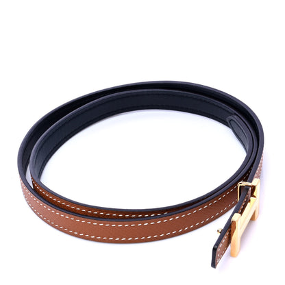 Hermes Swift Epsom 13mm Focus Belt 75 Black Gold 2 of 5