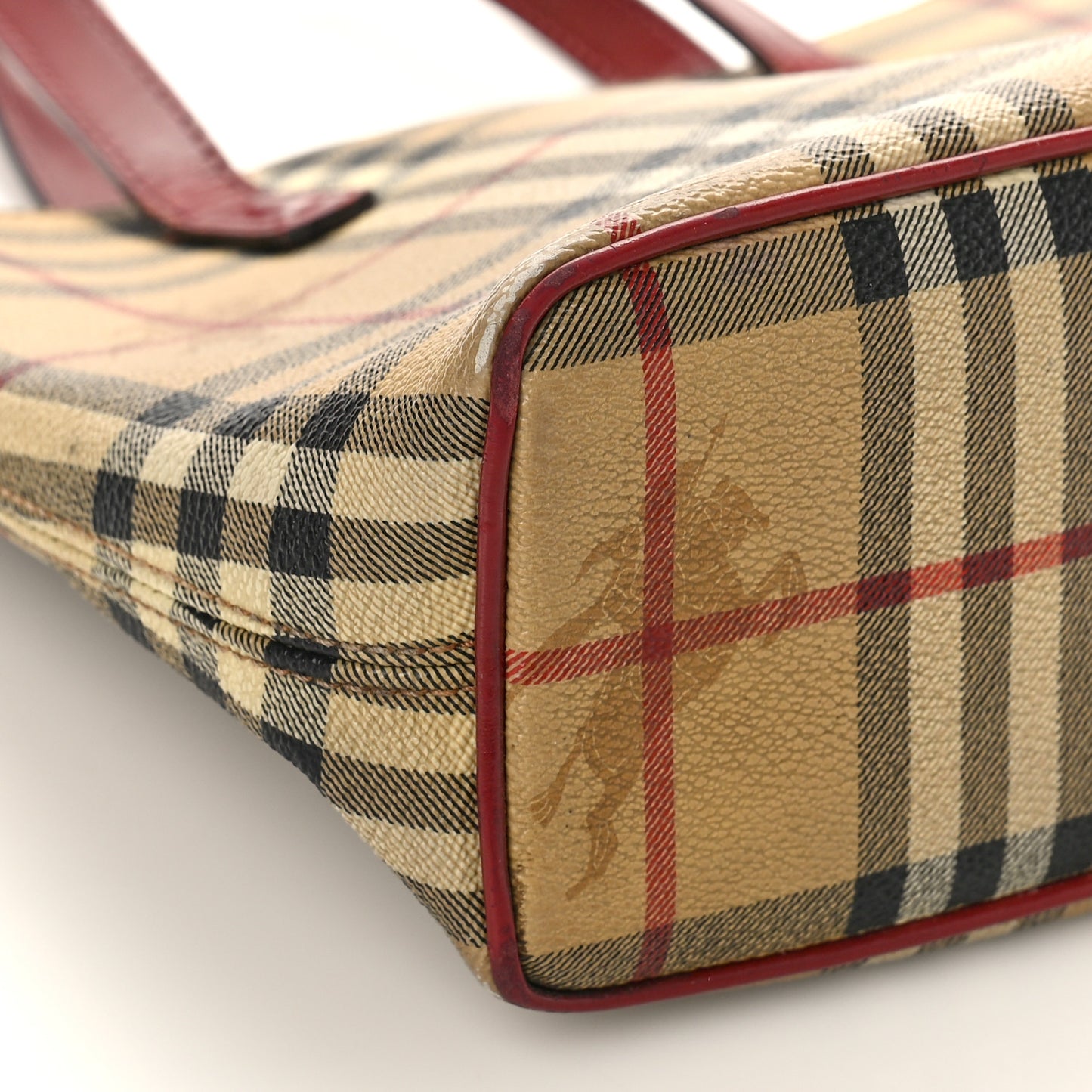 Haymarket Check Small Tote Red