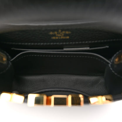 Louis Vuitton Taurillon Embellished Flower Crown Capucines Mini Black 5 of 9