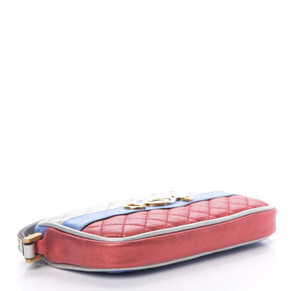 Gucci Laminated Nappa Trapuntata Zumi iPhone Case Rosso Marine Argento 4 of 8