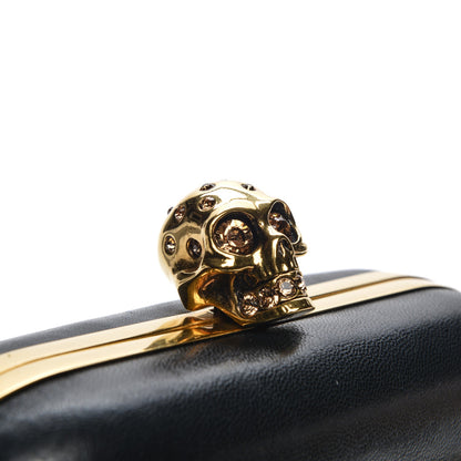 Alexander McQueen Nappa Buckle Skull Box Clutch Black 8 of 8