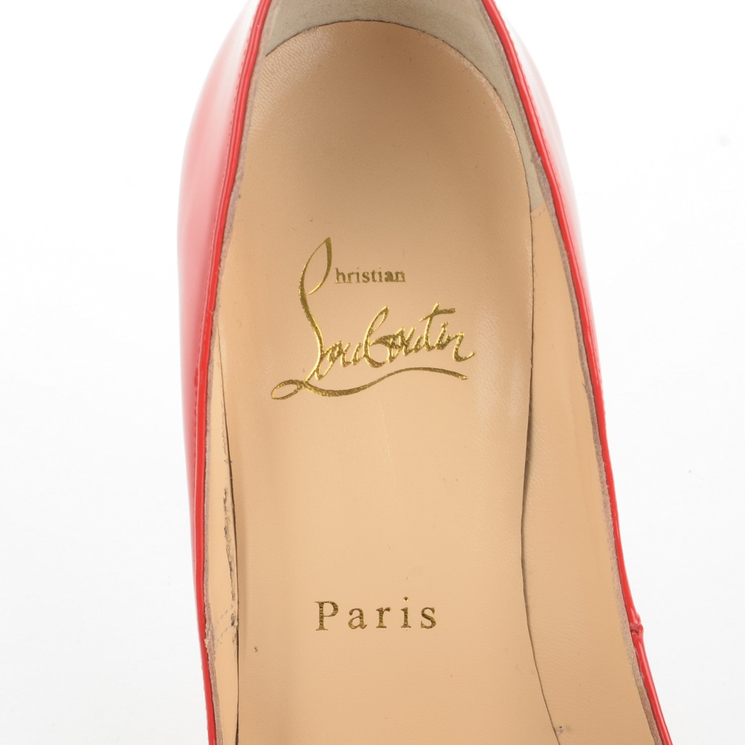 Christian Louboutin Patent Fifi 120 Pumps 36.5 Corazon 7 of 7