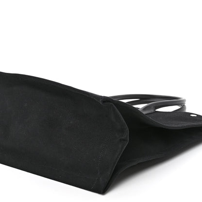 Saint Laurent Linen Calfskin Rive Gauche Tote Black 9 of 10