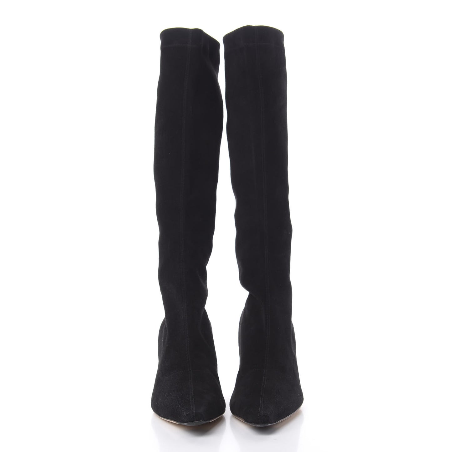 Suede Holly Stretch Knee High Boots 37 Black