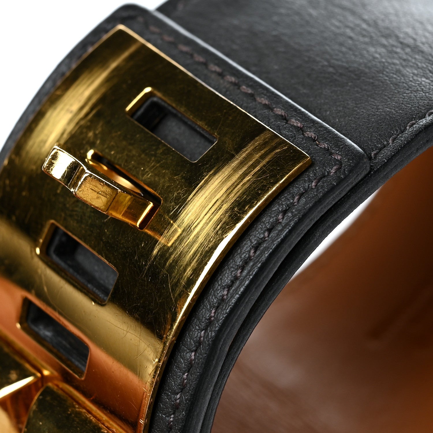 Hermes Box Collier de Chien CDC Bracelet S Chocolate 6 of 8