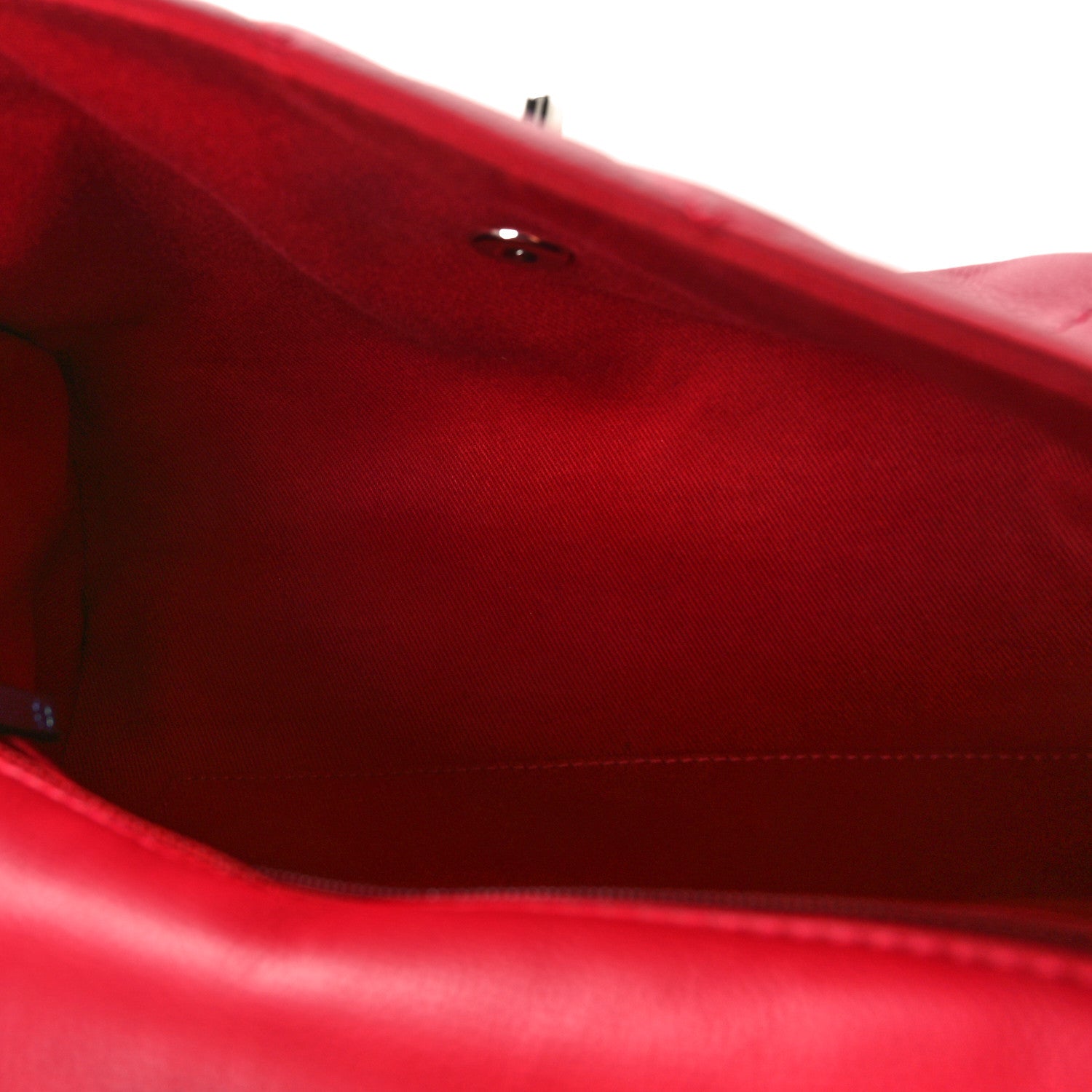 Chanel Calfskin Quilted CC Curvy Flap Red 5 of 10