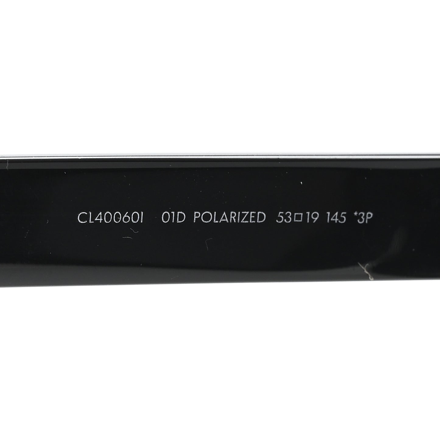 Acetate Polarized Rectangular Sunglasses CL40060I Black