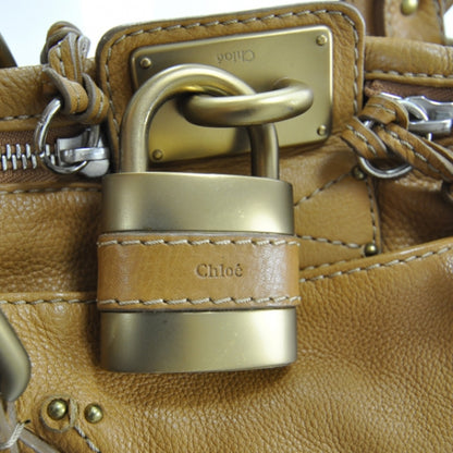 Chloe Leather Paddington Satchel Tan 6 of 9