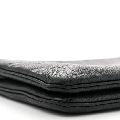 Louis Vuitton Empreinte Double Zip Pochette Black 10 of 12
