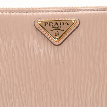 Prada Vitello Move Zip Around Wallet Cipria 9 of 11