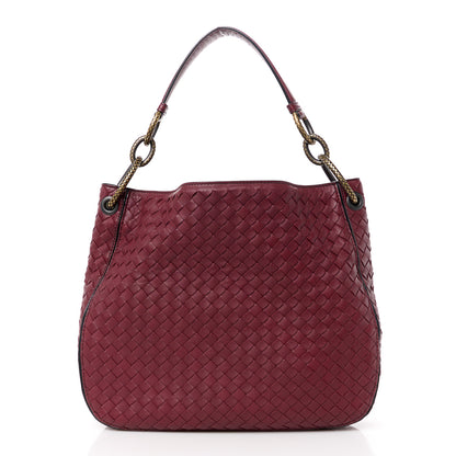 Bottega Veneta Nappa Intrecciato Medium Loop Dark Red 1 of 13