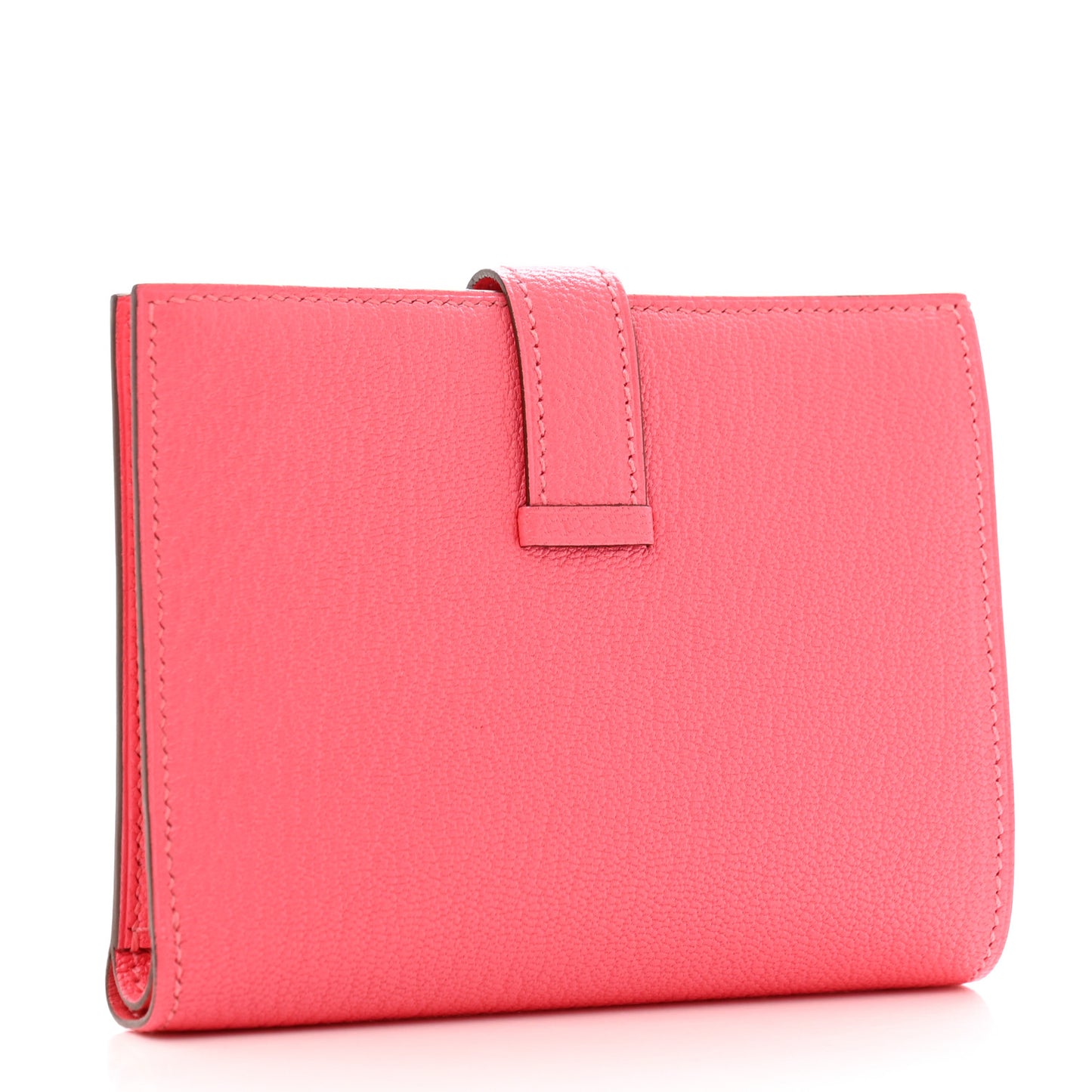 Chevre Mysore Bearn Compact Wallet Rose Lipstick