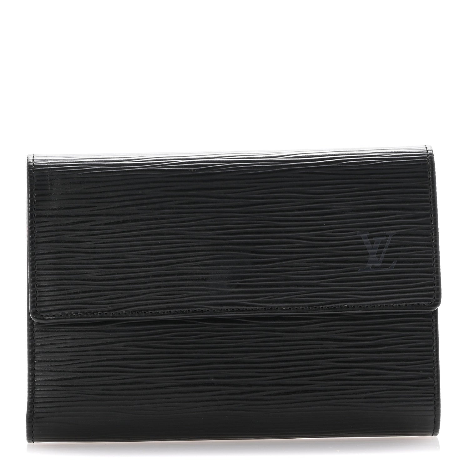 Louis Vuitton Epi Porte Tresor Etui Papiers Wallet Black 1 of 11