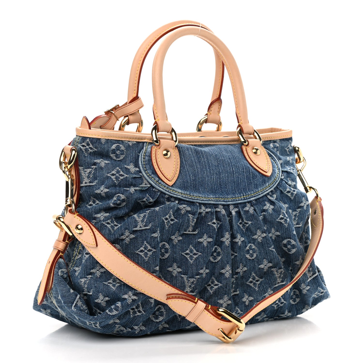 Louis Vuitton Denim Neo Cabby MM Blue 3 of 12