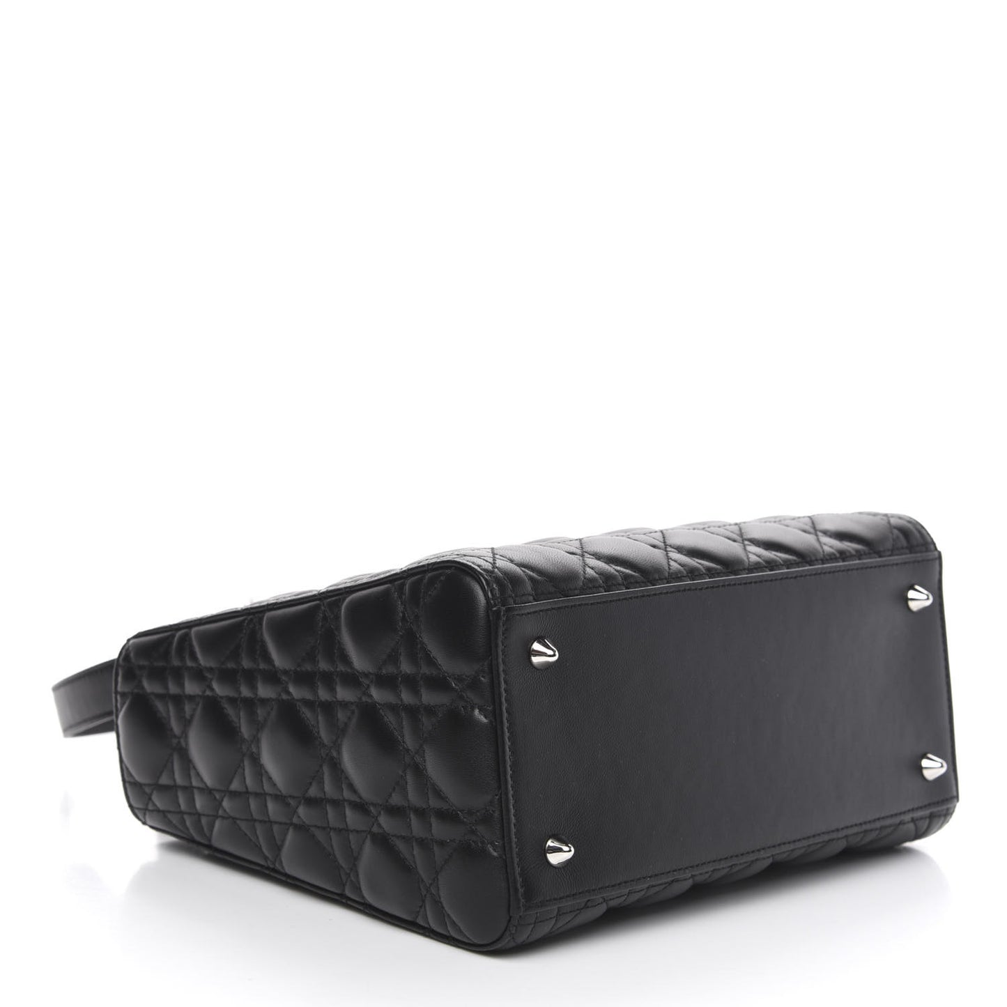 Lambskin Cannage Medium Lady Dior Black