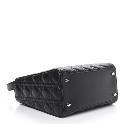 Christian Dior Lambskin Cannage Medium Lady Dior Black 4 of 10