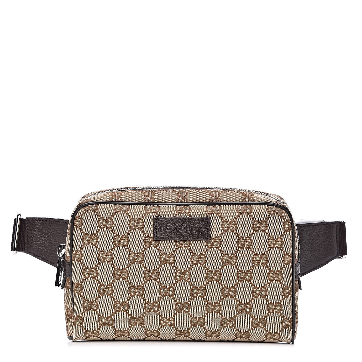 Gucci Monogram Belt Bag Dark Brown 1 of 10
