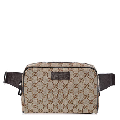 Gucci Monogram Belt Bag Dark Brown 1 of 10