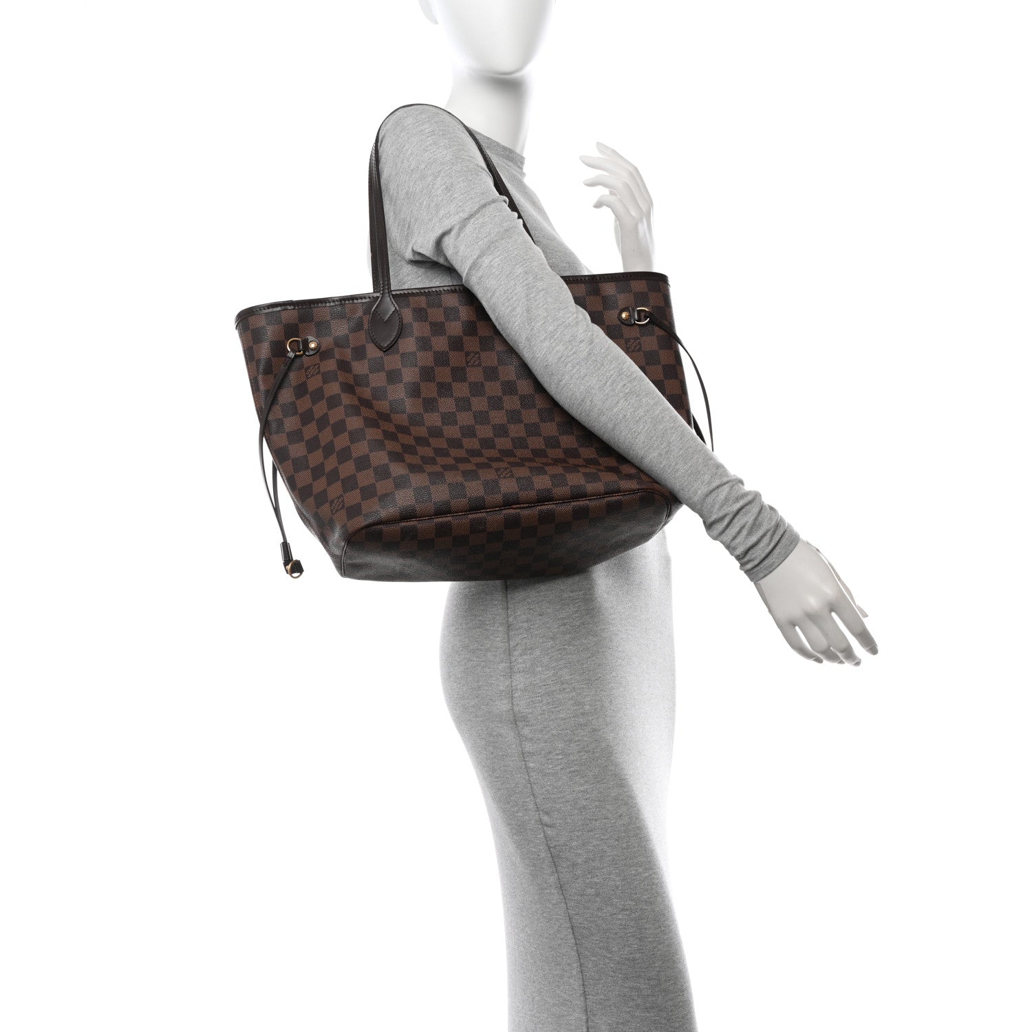 Louis Vuitton Damier Ebene Neverfull MM 2 of 12