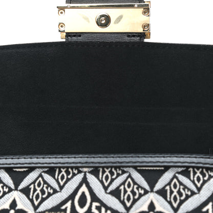 Louis Vuitton Jacquard Since 1854 Dauphine Chain Wallet Grey 10 of 10