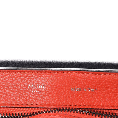 Celine Drummed Calfskin Suede Large Trapeze Vermillion 6 of 6