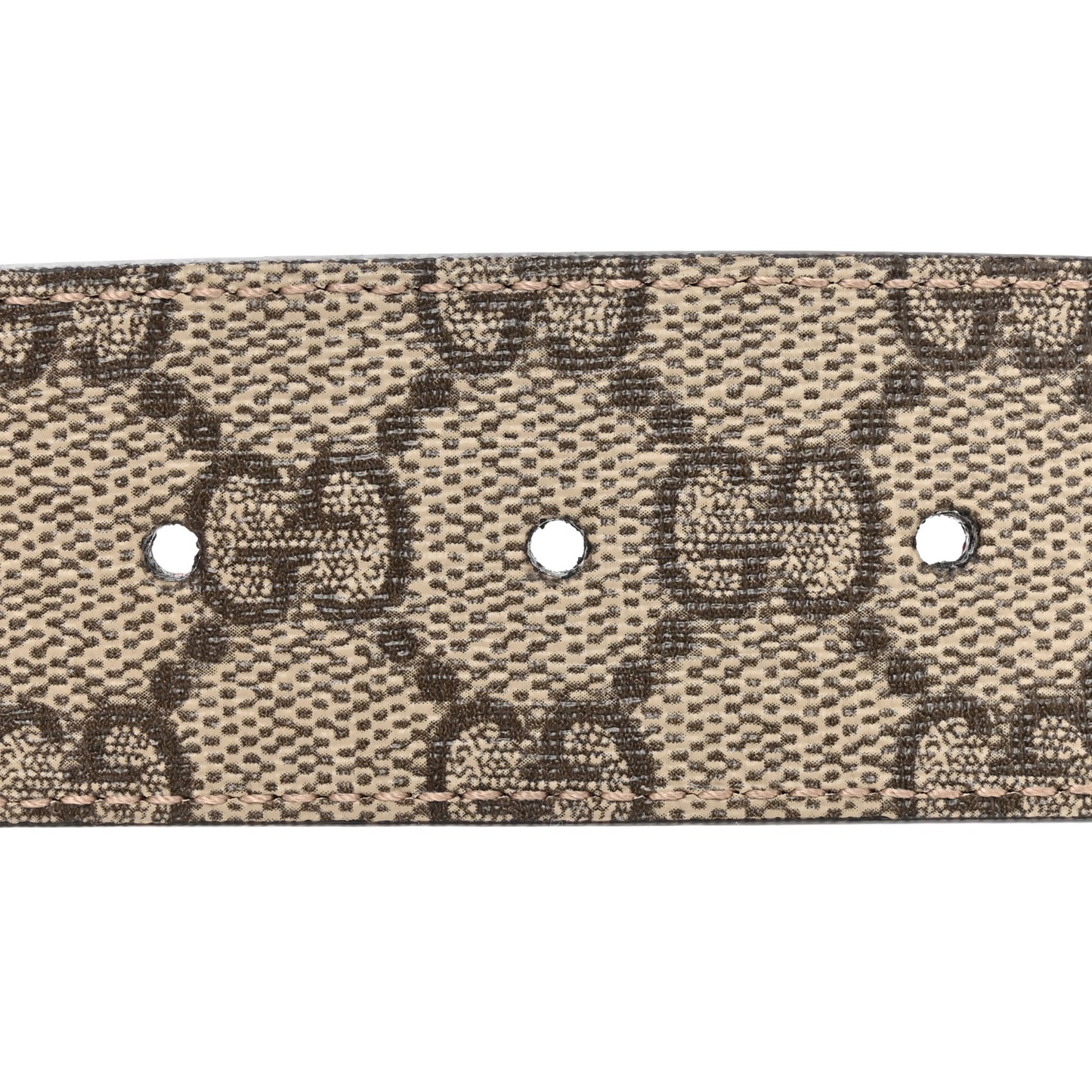 GG Supreme Monogram Plutone Calfskin Double G Reversible 37mm Belt 115 46 Beige Ebony New Cherry Red