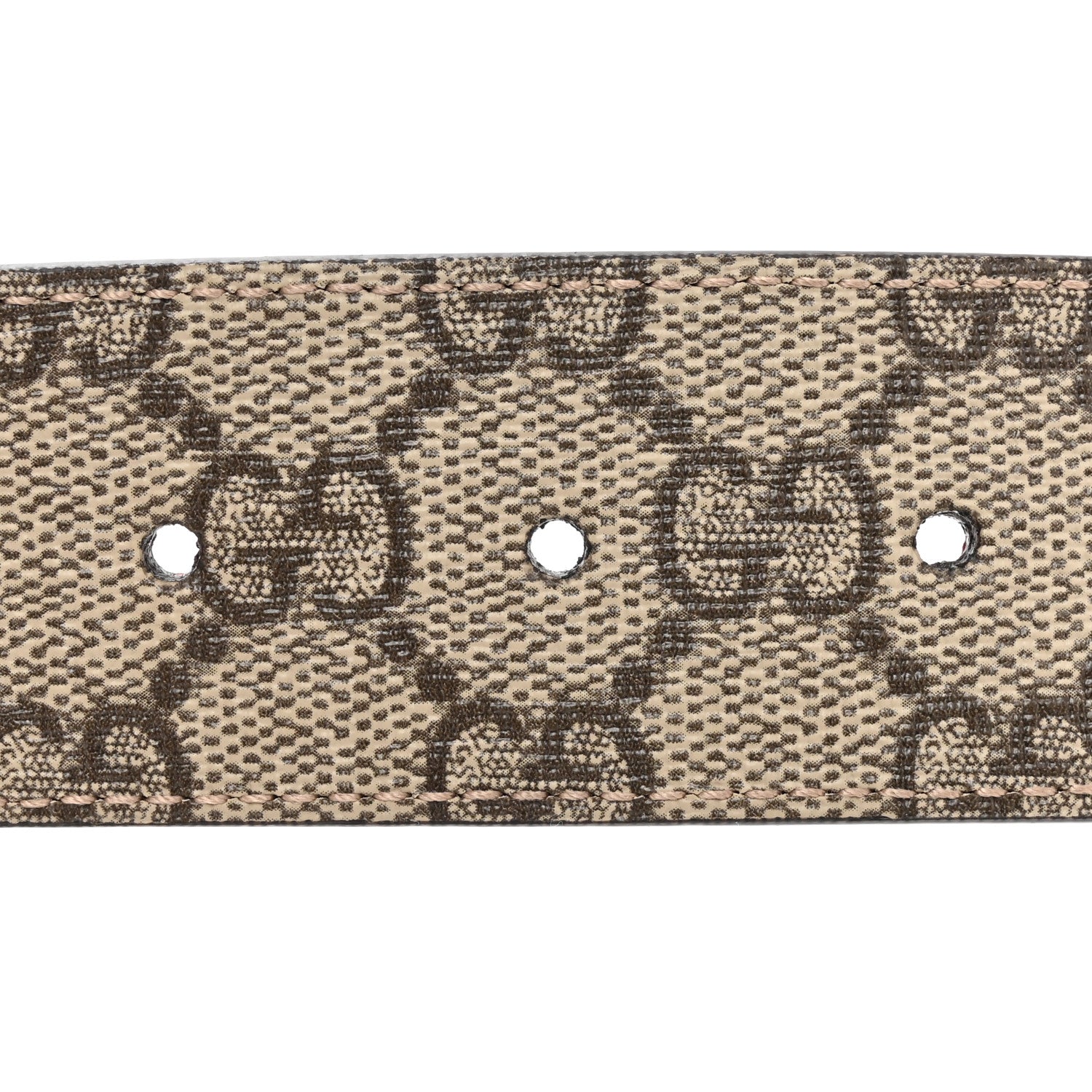 Gucci GG Supreme Monogram Plutone Calfskin Double G Reversible 37mm Belt 115 46 Beige Ebony New Cherry Red 5 of 7