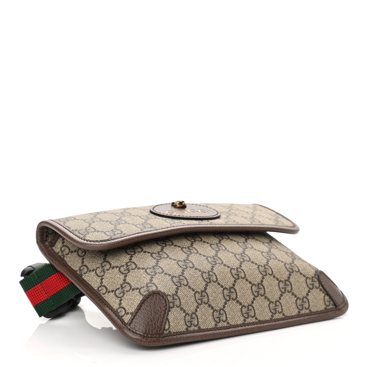 Gucci GG Supreme Monogram Neo Vintage Web Belt Bag Brown 4 of 10